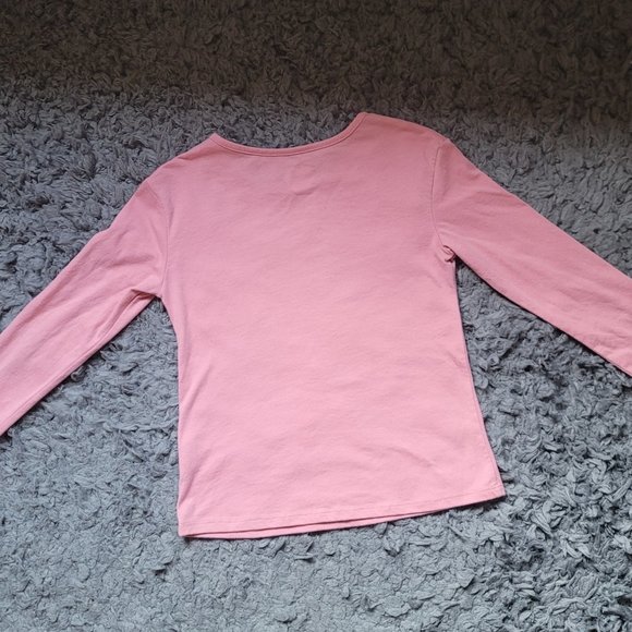 Chic Long Sleeve Tee in Pink and Gold - Picture 3 of 3